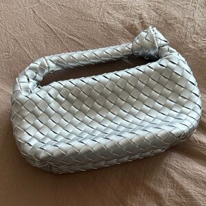 Silver Woven Handbag
